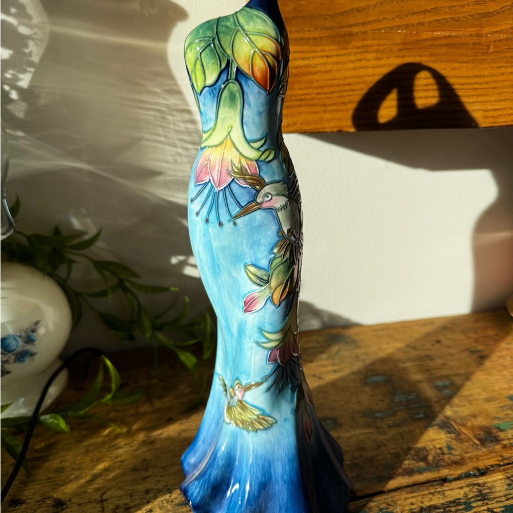 Benaya Vibrant Blue Porcelain Dress Vase